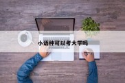 小语种可以考大学吗