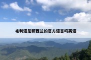 毛利语是新西兰的官方语言吗英语