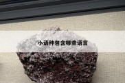 小语种包含哪些语言