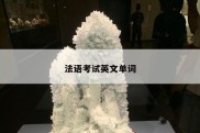 法语考试英文单词