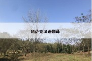 哈萨克汉语翻译 