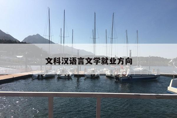 文科汉语言文学就业方向